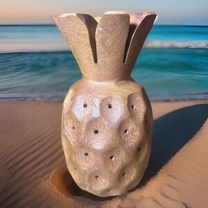 Monkey POD Wood Hawaiian Pineapple Honolulu Waikiki Tiki Bar Vtg Kitchen Decor